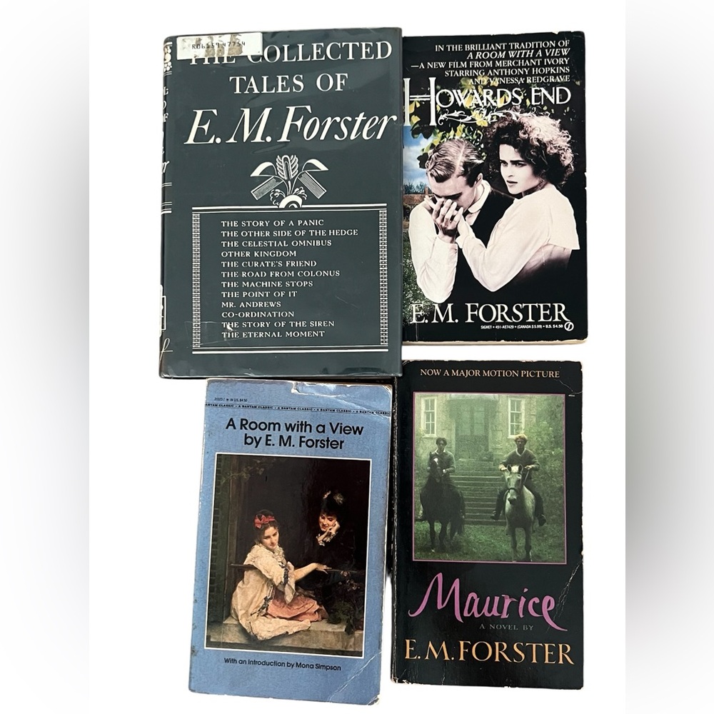 4 E.M. Forster Books, a Collection of his work.